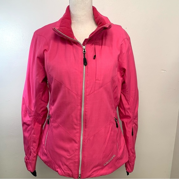 Boulder Gear Jacket Woman Medium  Pink Zip Pockets Utility Casual Travel No Hood - Picture 1 of 16